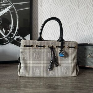 Dooney & Bourke Tassel Tote Canvas Handbag